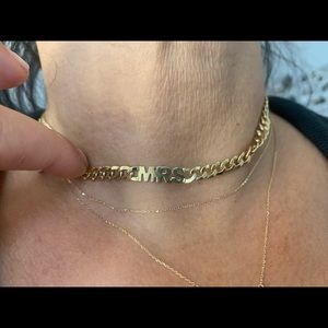 14K gold MRS. necklace
